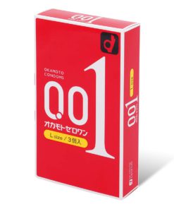 okamoto 岡本 0.01 大碼 (日本版) PU安全套 3 片裝-product-image-2