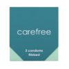 Carefree Ribbed 螺紋乳膠安全套 3片裝-product-image-1