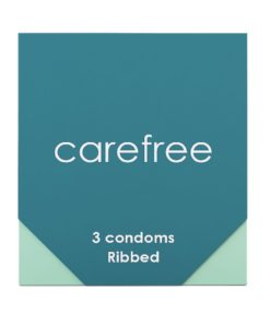 Carefree Ribbed 螺紋乳膠安全套 3片裝-product-image-1