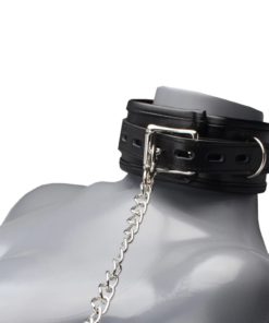 Toynary-皮革加厚毛絨拖鏈頸圈-Choker-Collar-Leather-With-Chain-product-image-4